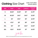 Ezra Textured Zipper Dress- Chocolate - PREORDER