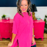 Short Sleeve Top - Hot Pink - LAST ONES FINAL SALE