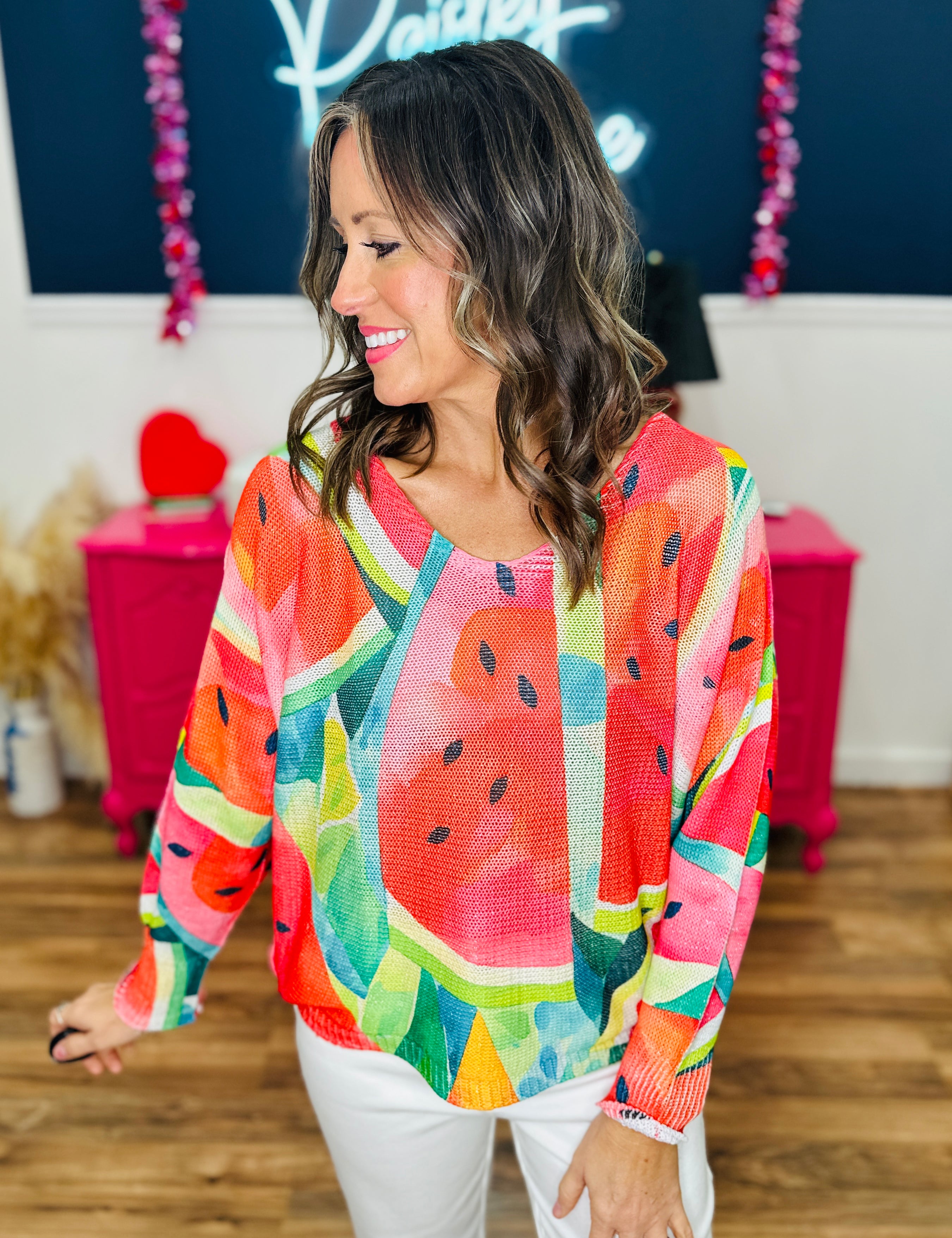 Allegra - Watermelon Sweater