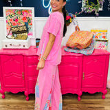Pink Mirage Lace Pants