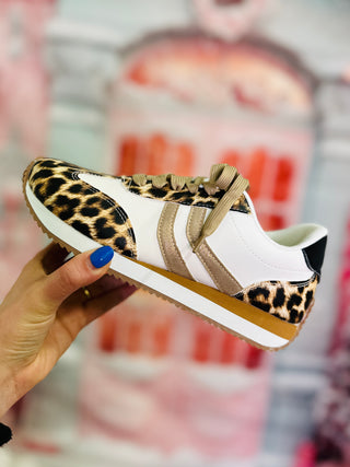 Kickoff Leopard Combo Sneakers by Corkys