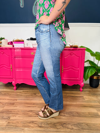 Dear Scarlett Slim Leg Faux Denim