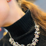 Bridget Floral Butterfly Necklace + Earring Set