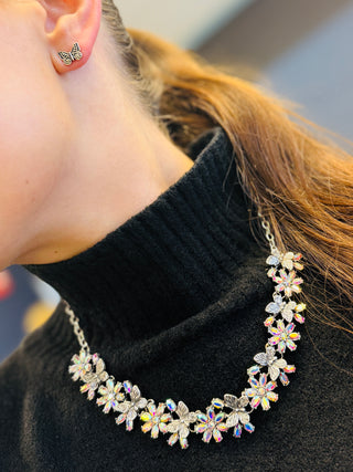 Bridget Floral Butterfly Necklace + Earring Set