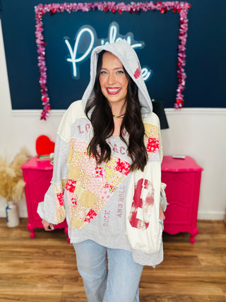 Floral Rush Hooded Top