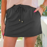 PREORDER - Solid Charcoal Skort