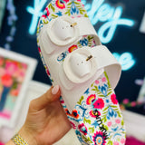 Grand Cayman Slide Sandals - Blooming Ivory