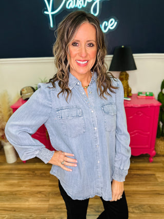 Long Sleeve Tencel Shirt