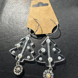 Sandra Ling Clear Tree Earrings - CIJ 18