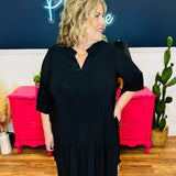 Dear Scarlett Lizzy Sunday Dress - Black - FINAL SALE