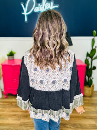 POL Long Sleeve Relaxed Fit Top