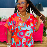 Electric Petal Top - FINAL SALE