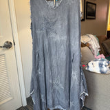 Grey Chambray Star Dress