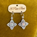 Crystal Quatrefoil Dangle Earring