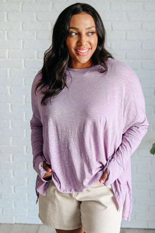 Face It Together Step Hem Pullover - MONDAY MAGIC