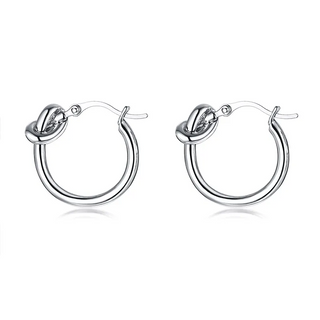 Knot Hoop Earrings