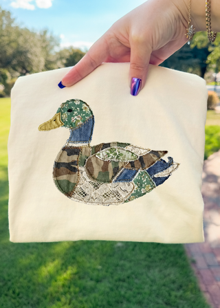 Faux Quilted Duck - Tee or Sweatshirt