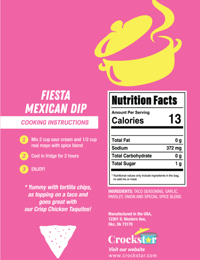 PREORDER -  Crockstar - Mexican Fiesta Dip
