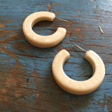 ivory marbled hoops