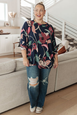 Float On Floral Top - MONDAY MAGIC