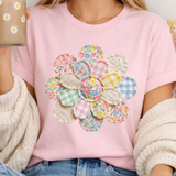 Faux Patchwork Flower