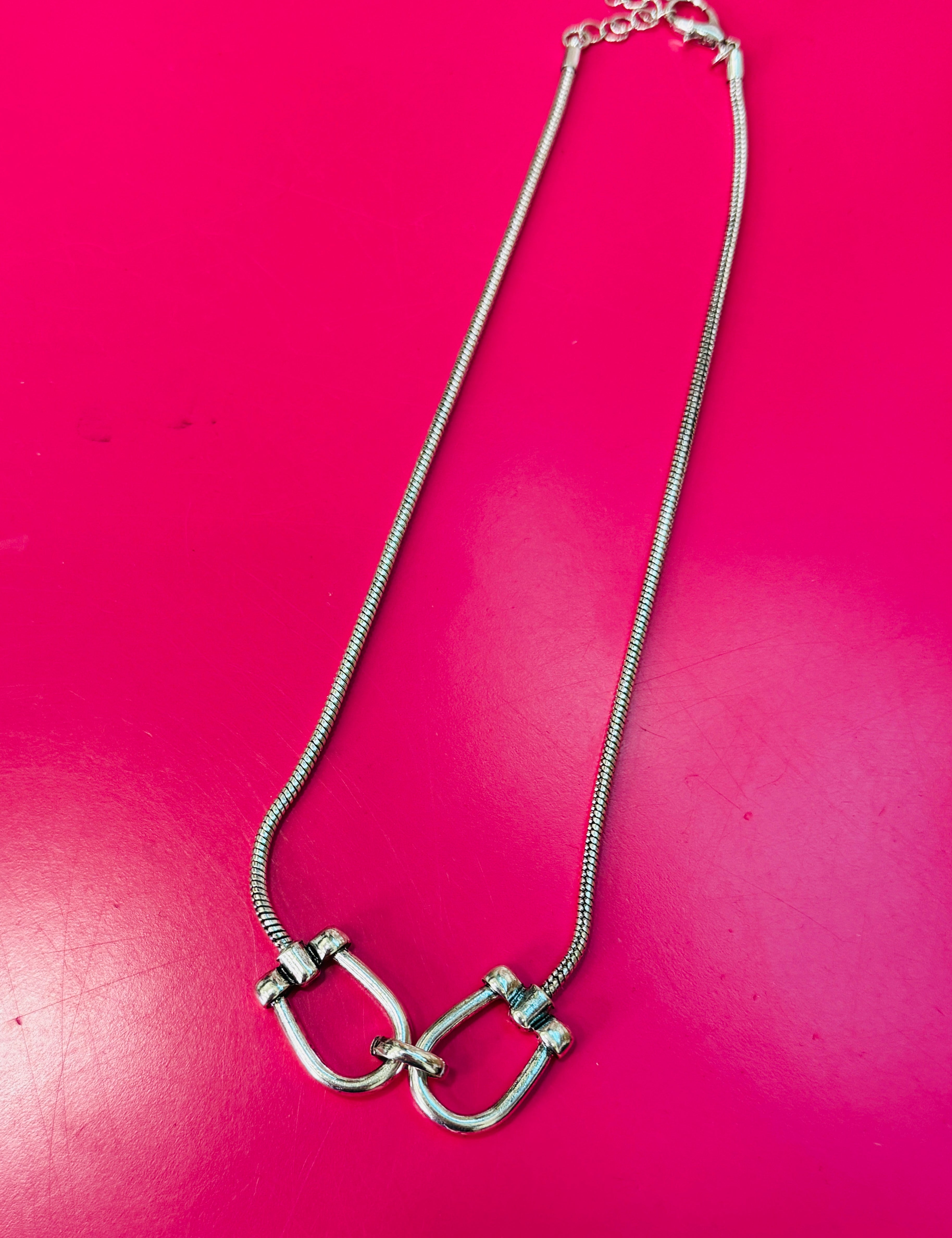 Vivienne Horsebit Snake Chain Necklace - 2 Styles