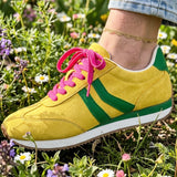 Kickoff Yellow Green Combo Sneakers by Corkys