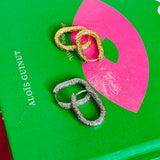 Sandy Oval Hoop Earrings - 2 Styles