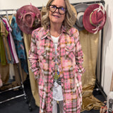 Pink Plaid Snapfront PREORDER