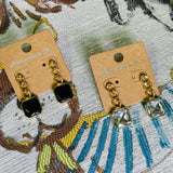 Jenna Chain Dangle Earrings  - 2 Styles