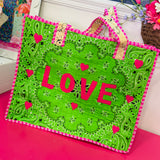 Sweetheart Bandana Tote Bag