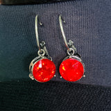 Mila Bria Earrings - Red