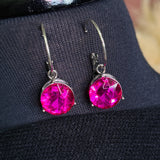 Mila Bria Earrings - Fuchsia