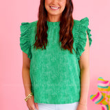 Coffeehouse Top - Green* FINAL SALE *