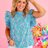 Graceful Blossoms Top - LAST ONES FINAL SALE