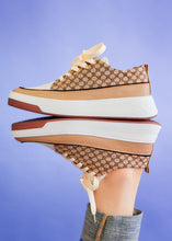 Load image into Gallery viewer, Gaby Platform Sneakers - Tan - FINAL SALE
