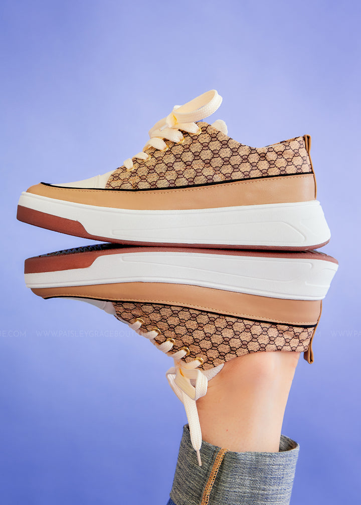 Gaby Platform Sneakers - Tan - FINAL SALE