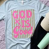 Striped God Is Good Tee