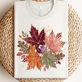 Gold Flecked Fall Leaves Boujee Tee