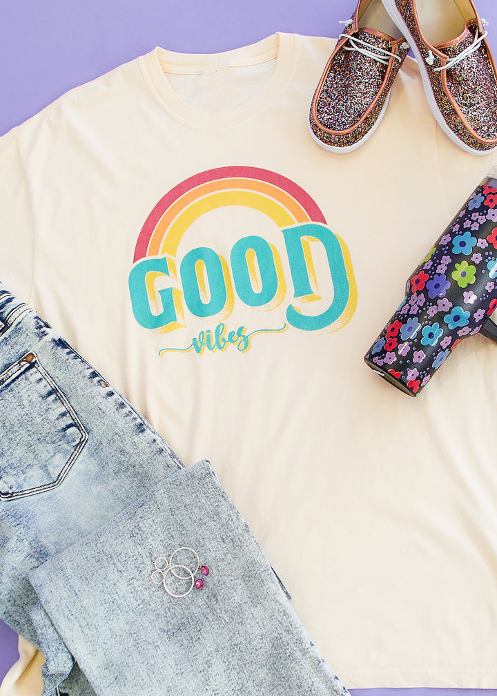 Good Vibes Graphic Tee - Comfort Colors