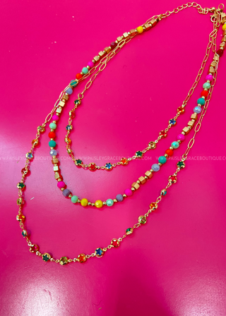 Virginia Layered Beaded Necklace