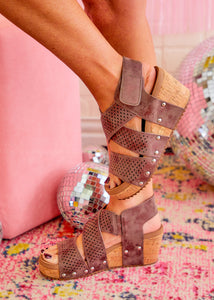 Gianna Wedges by Corkys - Bronze