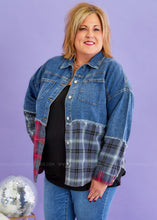 Load image into Gallery viewer, Plaid Reputation Jacket - FINAL SALE
