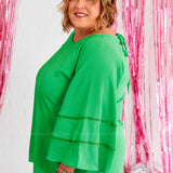 Queen Of Your Heart Top - Green* LAST ONES FINAL SALE *