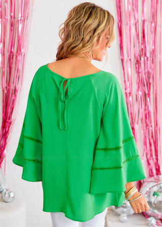 Queen Of Your Heart Top - Green - FINAL SALE