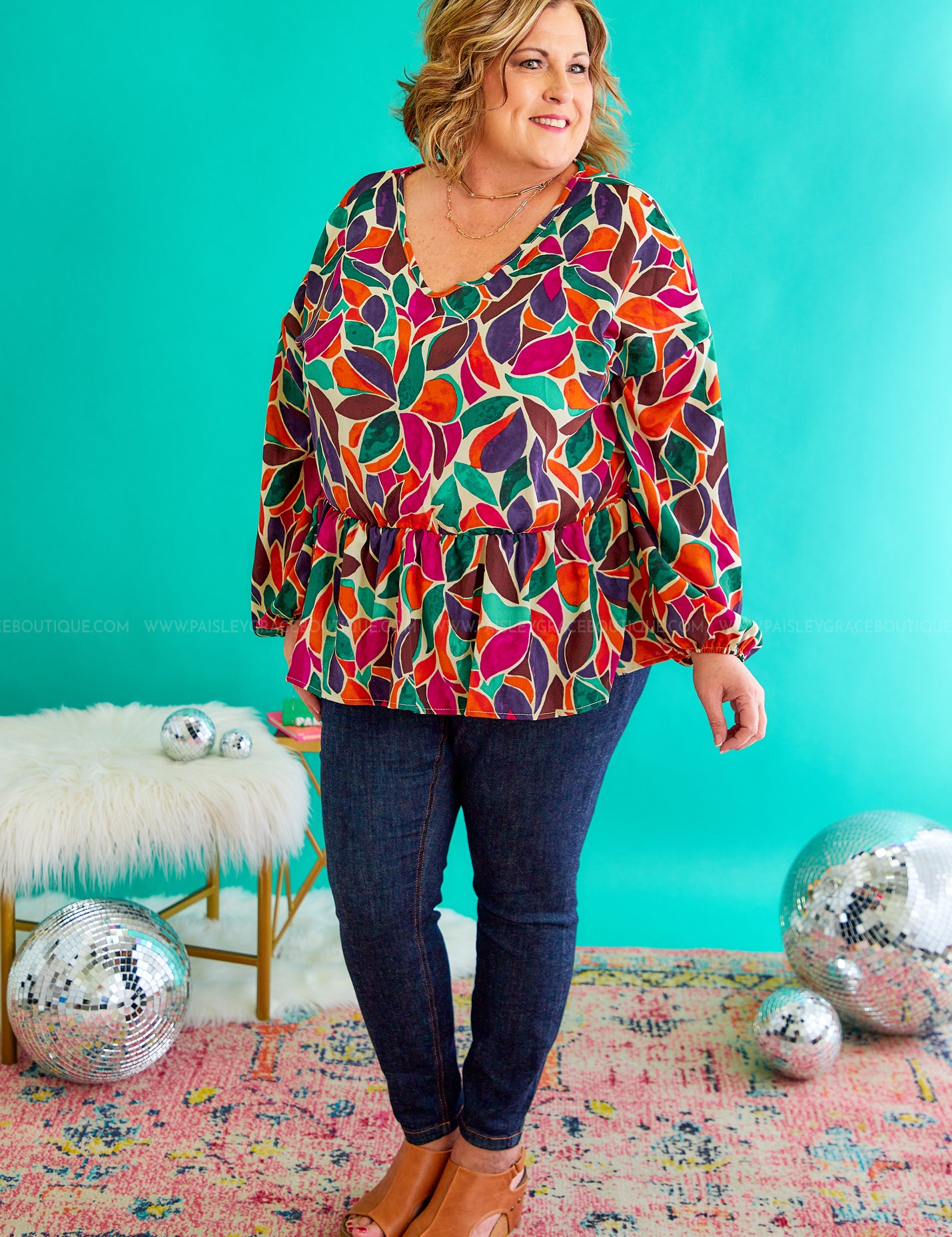 Symphony Of Leaves Top* LAST ONES FINAL SALE *