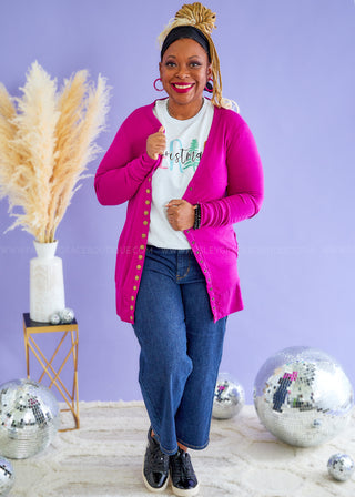 Angelica Snap Button Cardigan -Final Sale* FINAL SALE *
