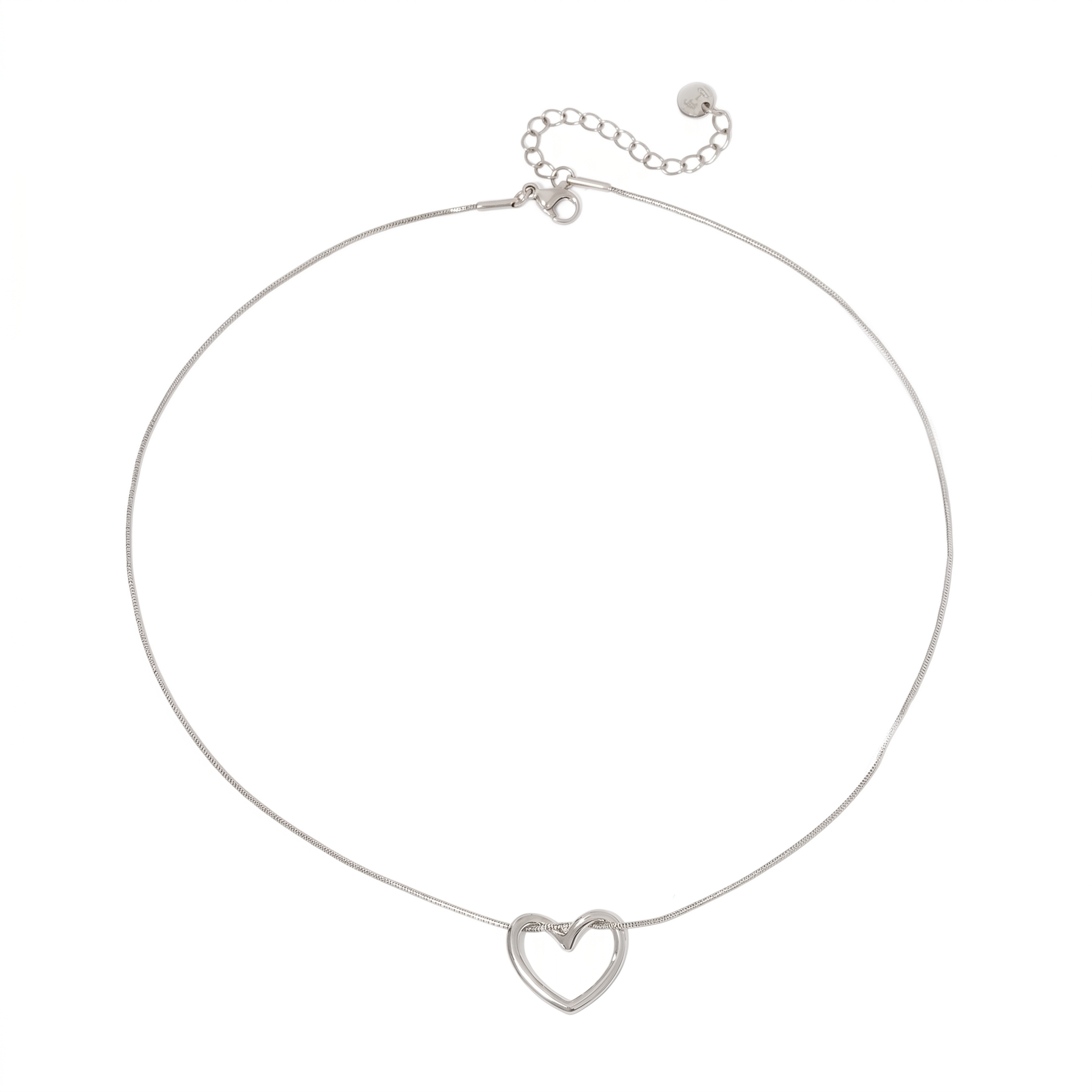 Tangled in Love Heart Necklace - WATERPROOF-Necklace-Pretty Simple