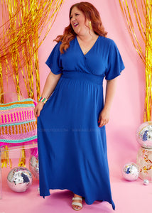 Sweetest Serendipity Dress - Royal Blue - FINAL SALE