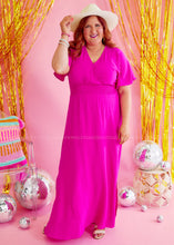 Load image into Gallery viewer, Sweetest Serendipity Dress - Hot Pink - FINAL SALE
